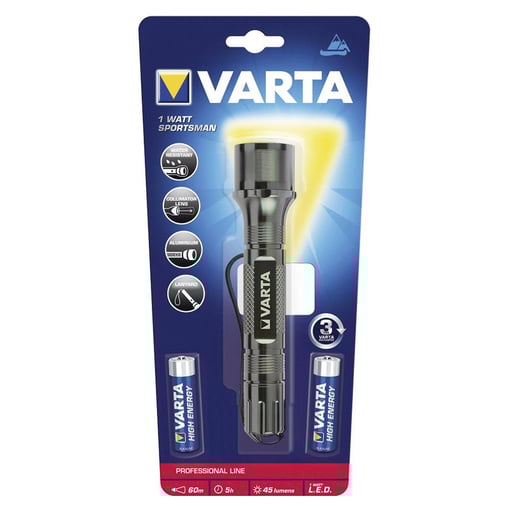 TORCIA VARTA LED SPORTSMAN  STILO AA INCLUSE PZ. 2 18626