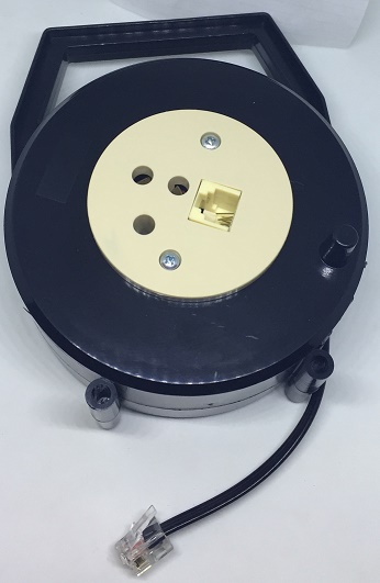 AVVOLGICAVO TELEFONICO MT.8  SPINA MOD.+ 2 PRESE MOD.  EMIKO