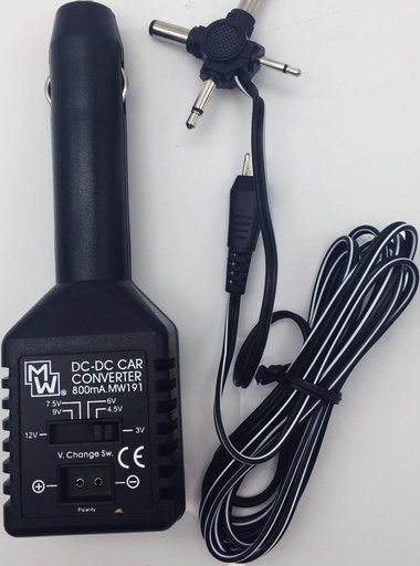 [G12-800] UNIVERSAL CAR ADAPTER CD-DC  800MAH 12/9/7.5/6/4.5/3V