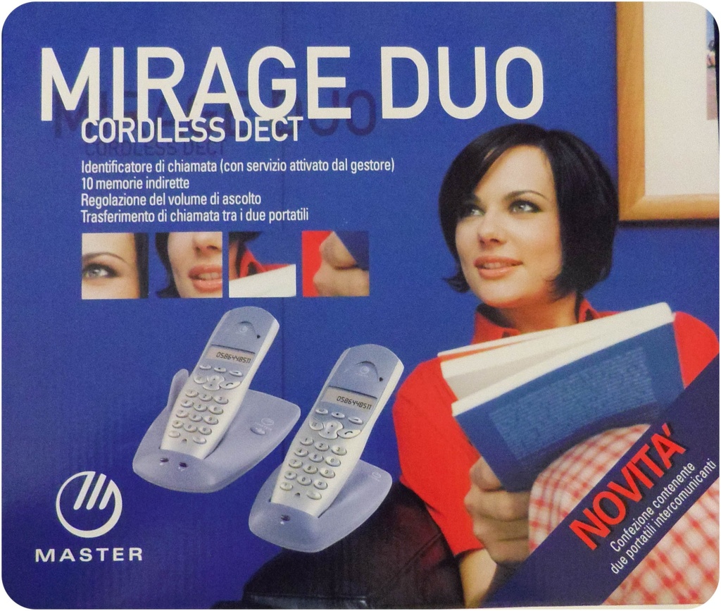 TELEFONO CORDLESS MASTER ARGENTO