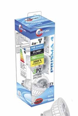 LAMPADA LED CENTURY DICROICA Gu5.3-MR16 12V 4W