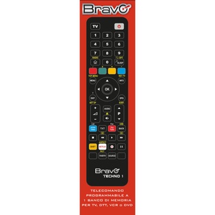 92602665 TECHNO1 TELECOMANDO FAMILY UNIVERSALE PROGRAMMABILE 1:1 BRAVO