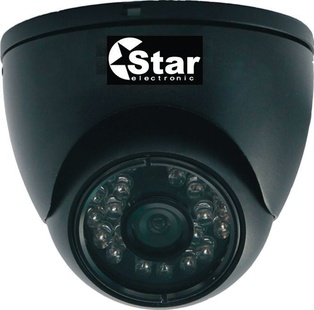 TELECAMERA A CUPOLA INFRAROSSO 24 LED WATERPROOF IP 65 CCD SONY LENTE 3.6MM