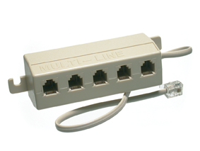 MULTIPRESA ADSL TELEFONICA CON 2 PRESE FILTRATE  STAR