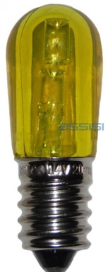 LAMPADINA LED  0.6W GIALLA  E14  MED