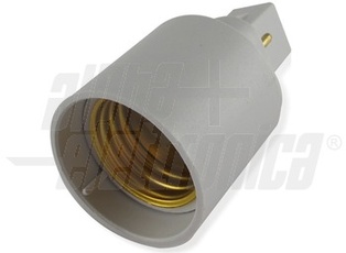 ADATTATORE DA SPINA G24D-1 A PRESA E27 ALPHA
