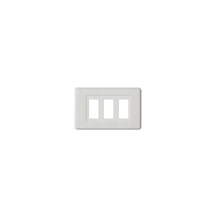 PLACCA FAEG A SCATTO INCASSO IN ABS TIPO MAGIC   3 POSTI BIANCO