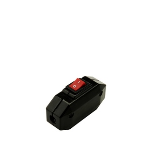 INTERRUTTORE FAI PASSANTE BIPOLARE 2A 250V TASTO A BILANCIERE 0/1 NERO 