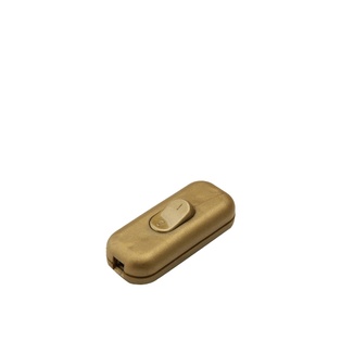 INTERRUTTORE FAI PASSANTE BIPOLARE 2A 250V TASTO A BILANCIERE ORO 