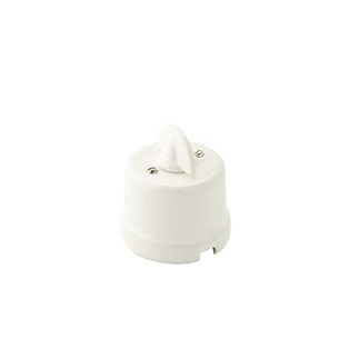 SCATOLA IN PORCELLANA BIANCO CON FRUTTO DEVIATORE ROTATIVO FAI