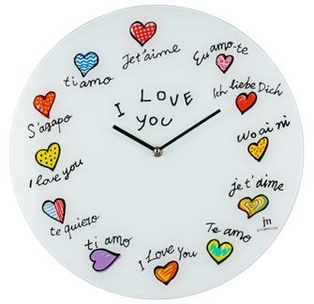 OROLOGIO PARETE VETRO ROTONDO 38CM LOWELL