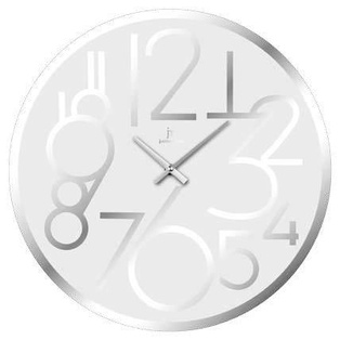 OROLOGIO PARETE VETRO TONDO 38CM BIANCO  LOWELL