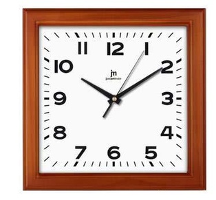 OROLOGIO PARETE LEGNO QUADRATO CILIEGIO LOWELL
