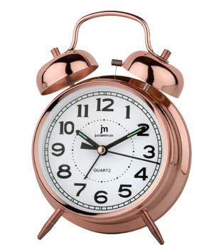 SVEGLIA QUARZO MOVIMENTO CONTINUO 7.5CM RAME METALL. LOWELL **