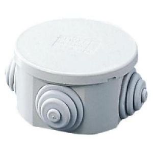 SCATOLA GEWISS STAGNA DI DERIVAZIONE TONDA CON COPERCHIO A PRESSIONE IP44 Ø80X40