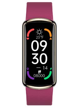 SMART WATCH BRACELET DIG. IP68  ROSA GOLD/VIOLA
