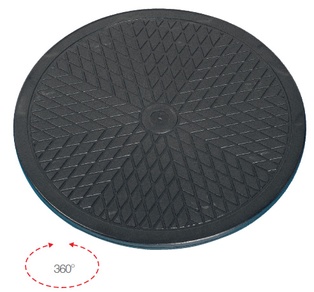 CIRCLE SUPPORTO ROTANTE IN PLASTICA PER TUTTE LE TV BLACK OMB
