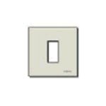 PLACCA VIMAR ALLUMINIO ANODIZZATO A SCATTO ORO SERIE 8000 1 POSTO