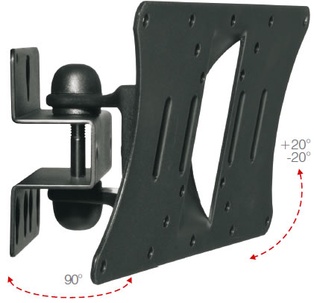 MONOSOLUTION SUPPORTO MURO 1 SNODO 10'' 30'' VESA 200X100  SILVER