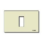 PLACCA VIMAR ALLUMINIO ANONIDIZZATO A SCATTO AVORIO  SERIE 8000 1 POSTO
