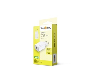 CARICATORE TAKE IT EASY DA RETE  CON PRESA USB 10W 
