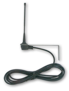 Antenna 433 MHz con flangia di supporto a muro, cavo coassiale 3 mt