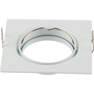 PORTA LAMPADA ORIENTABILEQUADRATO BIANCO