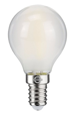 LAMPADA LED-FILO  CONTAKT SFERA G45 ALTA EFFICIENZA  4W 470LM E14 SMERIGLI. 3000