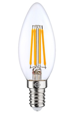 LAMPADA LED-FILO  CONTAKT OLIVA C37 ALTA EFFICIENZA 6.5W 750LM E14 SMERIGLI.4000