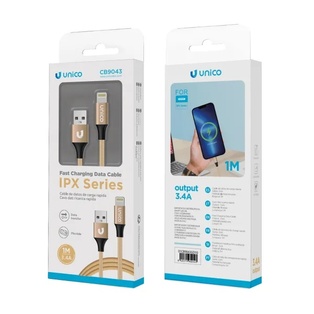 CAVO UNICO ORO DA USB-A A LIGHTING CARICA SMART 3.4A 100CM 
