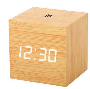 SVEGLIA  LED LEGNO USB LOWELL