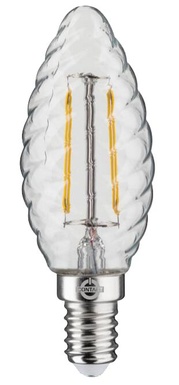 LAMPADA LED-FILO  CONTAKT TORTIGLI. C37 ALTA EFFICIENZA 6.5W 750LM E14 CHIA.2700