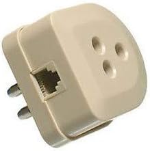 Spina TELEFONICA TRIPOLARE ATTACCO PLUG 6/4+ FILTRO ADSL