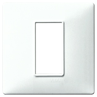PLACCA VIMAR TECNOPOLIMERO SERIE PLANA AVORIO 1 POSTO