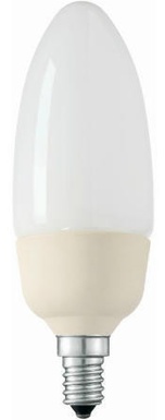 LAMPADA RISPARMIO ENERGIA PHILIPS OLIVA 230V 8W E27 2700K 260861