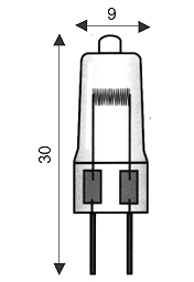 ALOGENA BISPINA G4 12V 20W 2800K