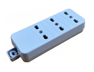 PRESA MULTIPLA CONTAKT 3 BIPRESE 2P+T 16A (SENZA CAVO) BIANCO