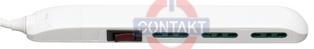 PRESA MULTIPLA CONTAKT SLIM 3 BIPRESE CON INTERRUTTORE + CAVO 1.5MT ( SPINA10A)