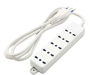 MULTIPLA 5 PRESE BIPASSO 10/16A BIANCO FAI