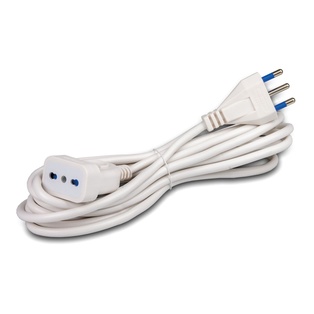 PROLUNGA ELETTRICA CONTAKT SPINA 16A E BIPRESA 2P+T 16A 250V SEZ. 3X1  3MT BIANC
