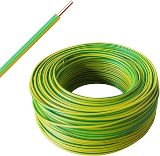 CAVO ELETTRICO UNIPOLARE N07V-K 1X1 GIALLO/VERDE 200 MT. IMQ