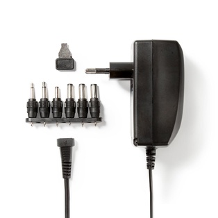 ALIMENTATORE AC UNIVERSALE 27 W  3-12V DC 1.80M 2.25 A A 6 PLUG(S)