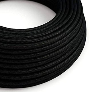 CAVO ELETTRICO TONDO SETA 2X0.75 NERO 50 MT. IMQ