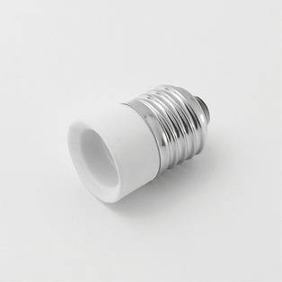 PORTALAMPADA ADATTATORE MASCHIO E27 FEMMINA E14 TERMOPLASTICO FAI