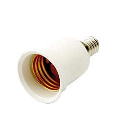POTALAMPADA ADATTATORE MASCHIO E14 FEMMINA E27 TERMOPLASTICO FAI