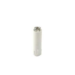 PORTALAMPADA A CANDELA COLORE BIANCO IN MATERIALE TERMOPLASTICO CON NIPLES E14 ALTEZZA 85MM FAI