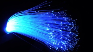 CIUFFI DI LUCE A FIBRE OTTICHE   BLU LJ