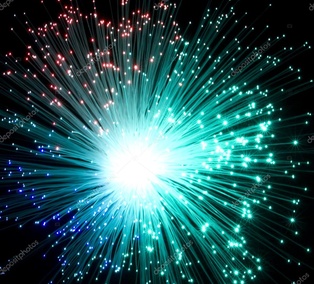 CIUFFI DI LUCE A FIBRE OTTICHE   ROSSO LJ