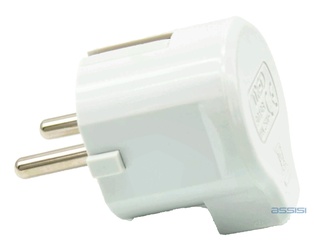ADATTATORE SPINA VOLANTE SCHUKO FRANCESE BIANCO MED