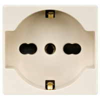FRUTTO FAEG PRESA SCHUKO 16A + TERRA CENTRALE DA INCASSO 10/16A 250V TIPO MAGIC